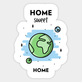 Home sweet home: Earth ! Sticker